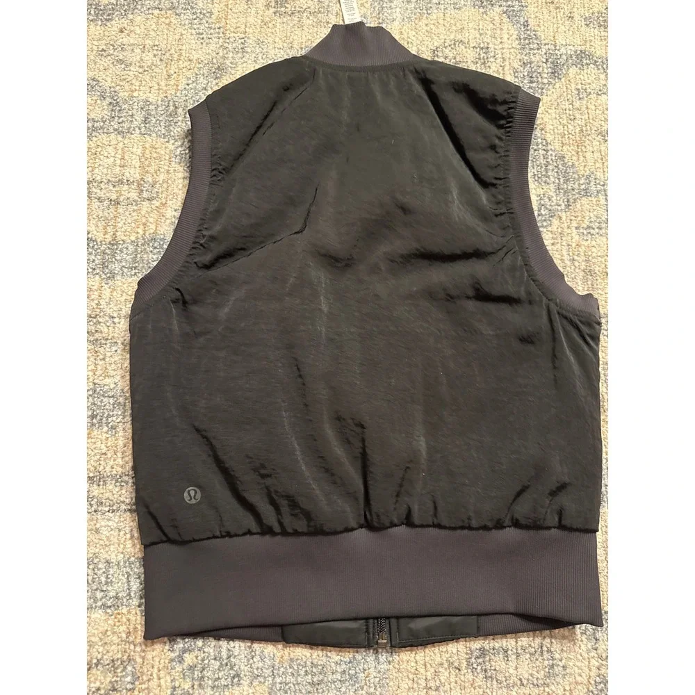 Lululemon Non-Stop‎ Bomber Vest Black Size 0 Excellent Condition